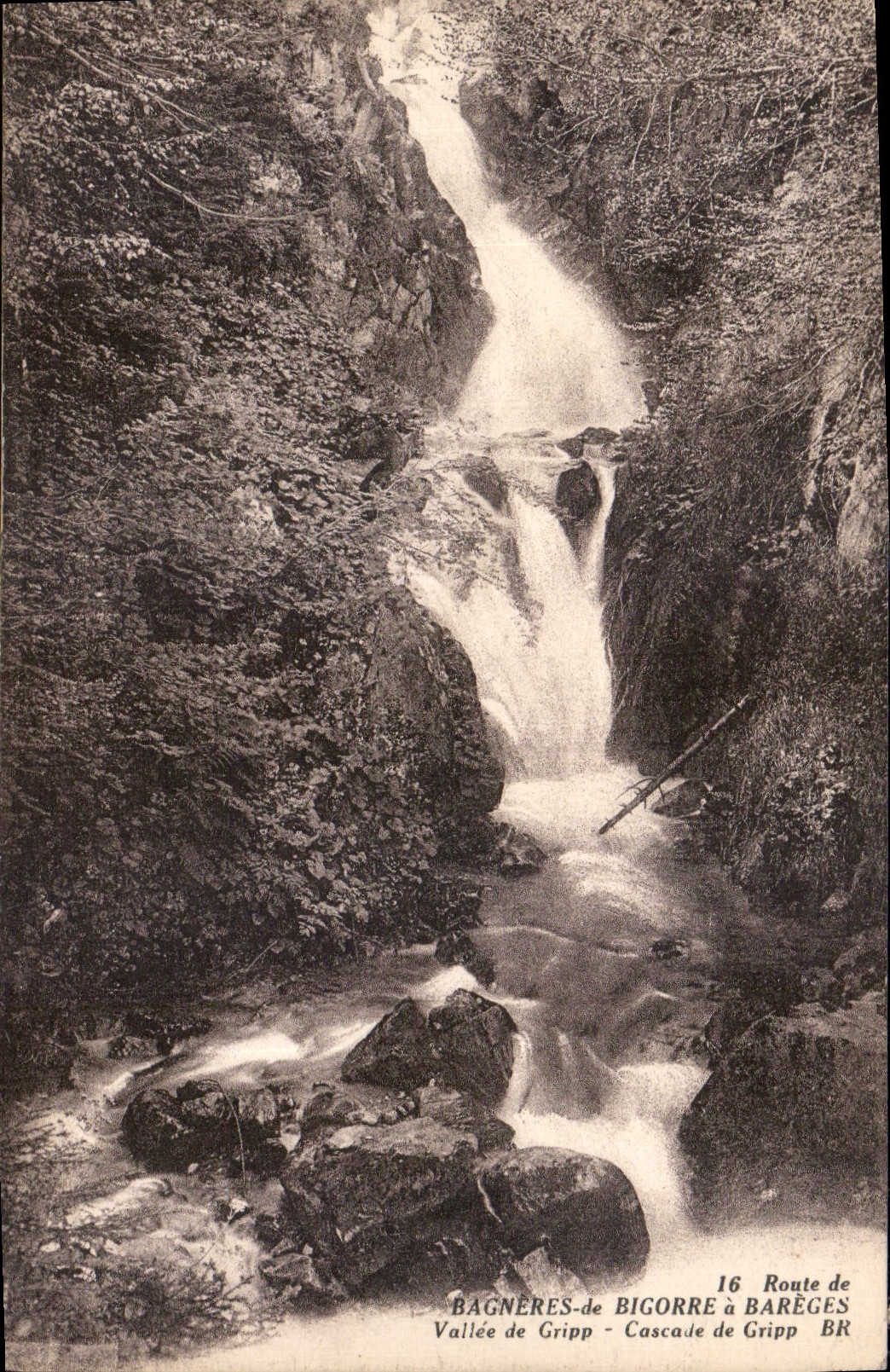 Cascade de Gripp - Vallée de Gripp - Bagnères-de-Bigorre à Barèges — Bloc Frères, éditeurs, Bordeaux