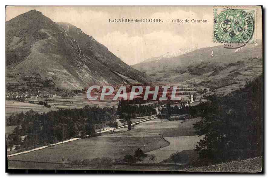 Bagnères-de-Bigorre — Tal von Campan — Verleger nicht sichtbar