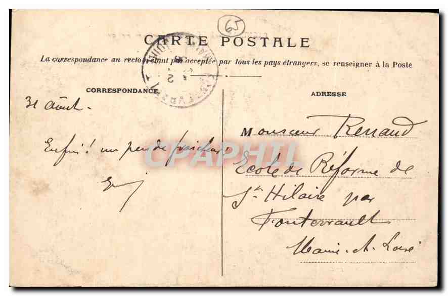 Bagnères-de-Bigorre — Tal von Campan — Verleger nicht sichtbar — Rückseite