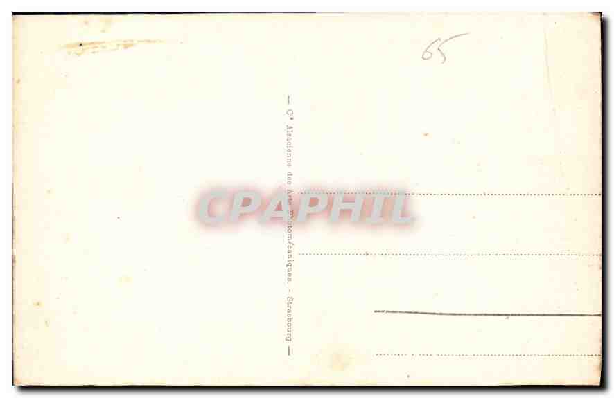 CPA Lourdes Vue generale prise du Chateau fort  — Verso
