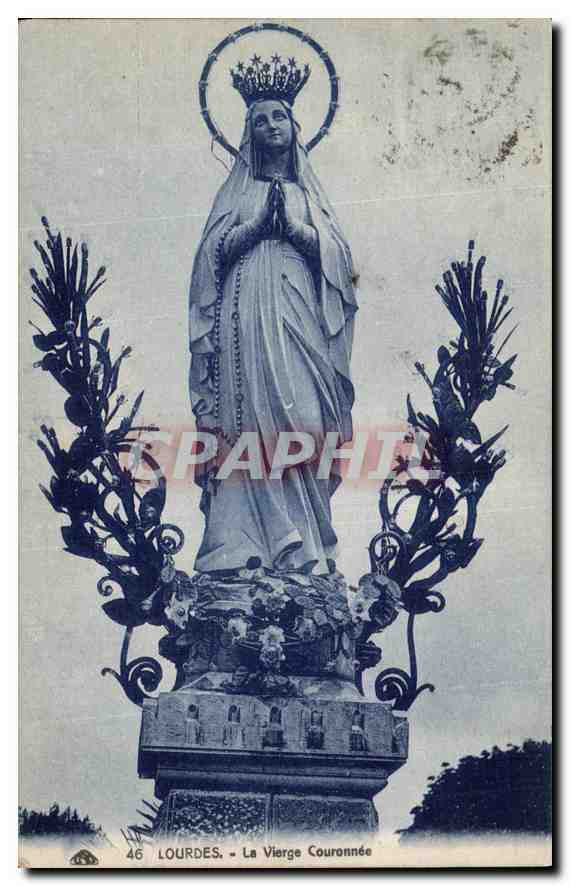 CPA Lourdes La Vierge Couronnee 