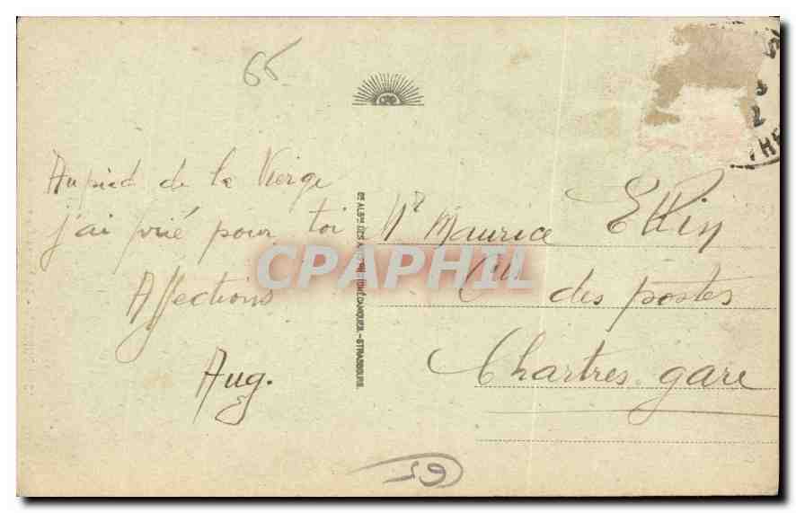 CPA Lourdes La Vierge Couronnee  — Rückseite