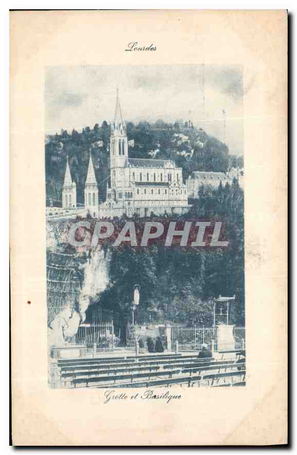 CPA Lourdes Grotte et Basilique 