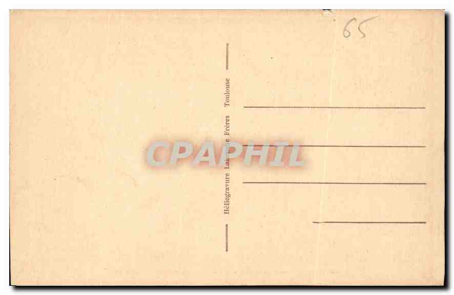 CPA Cauterets Vue generale sur la ville et vallee du Lutour  — Rückseite