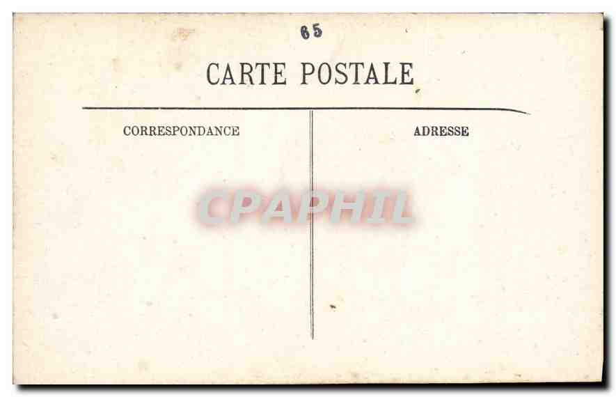 CPA Lourdes Vue generale et le Pic du Jer  — Verso