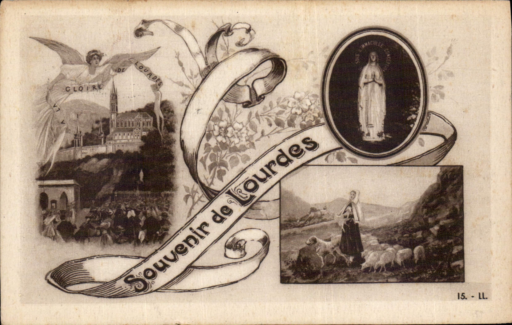 CPA Souvenir de Lourdes 