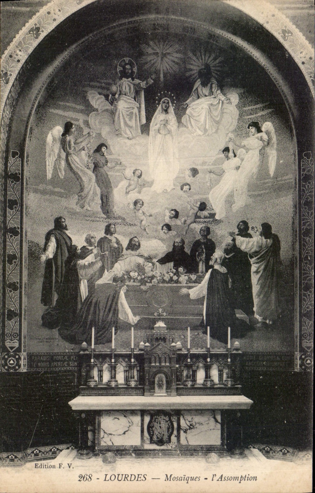 CPA Lourdes Mosaiques l'Assomption 