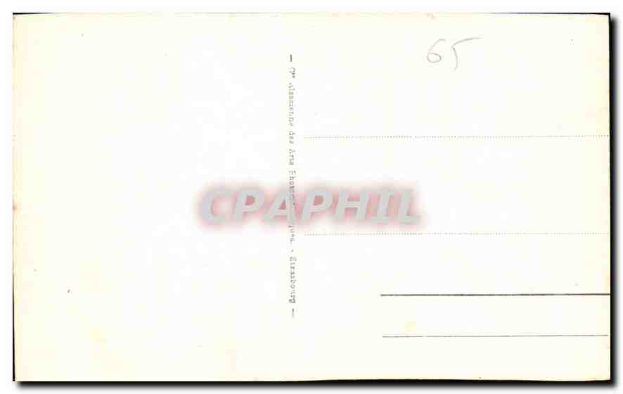 CPA Lourdes Le Chateau fort et le Pic du Jer  — Verso