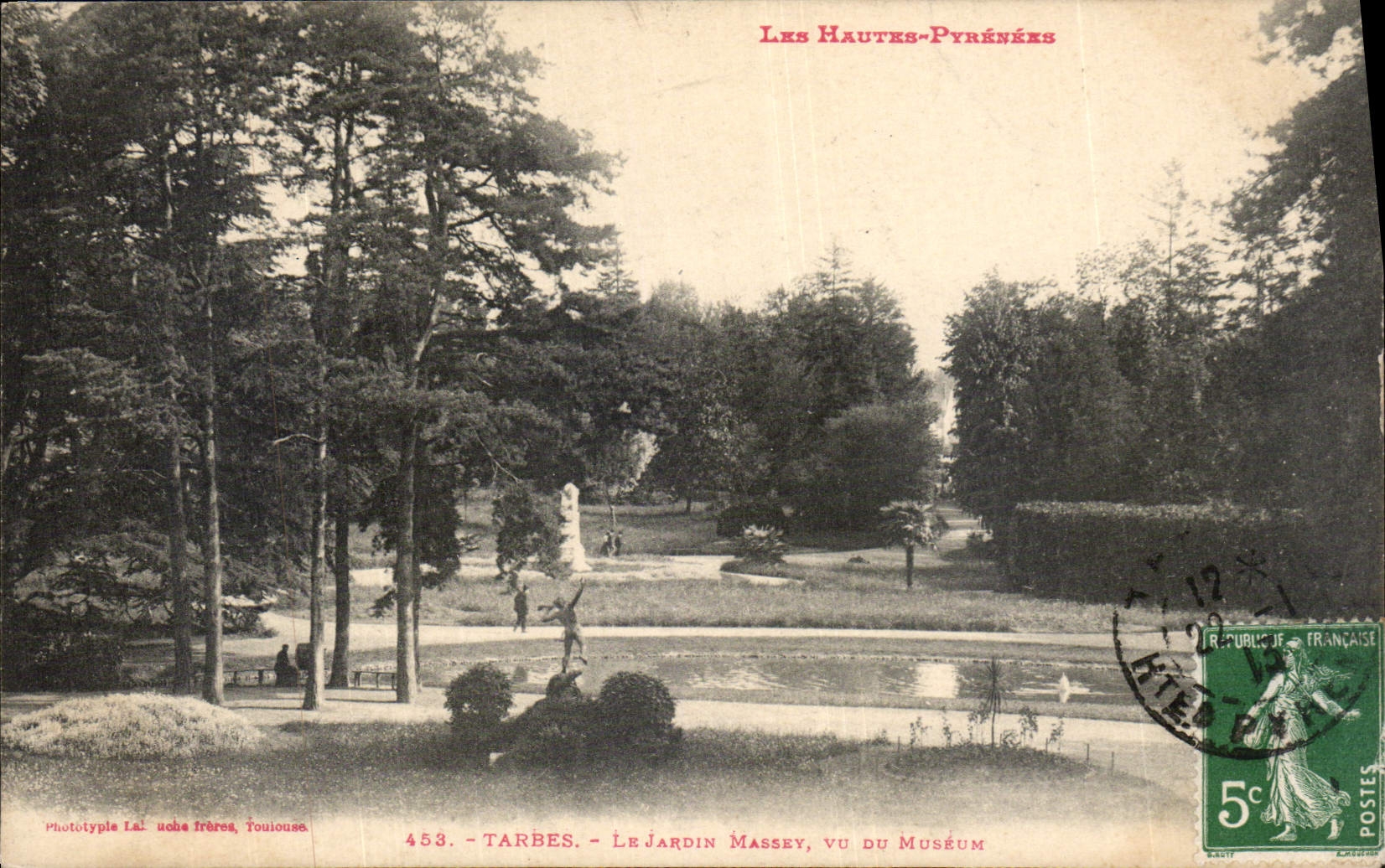 Tarbes - Le Jardin Massey vu du Muséum — Phototype Lai & Frères, Toulouse, n°453