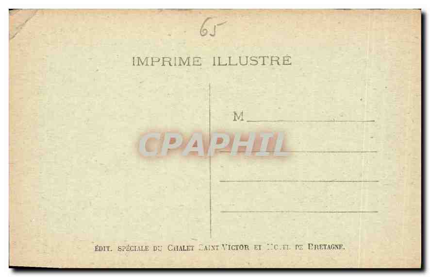 CPA Les Pyrenees lourdes La Basilique et le Gave  — Verso