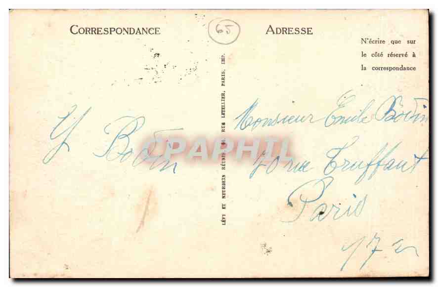 Route de Luz à Gavarnie — Porte d'Espagne et Pont Napoléon — LL. — Verso
