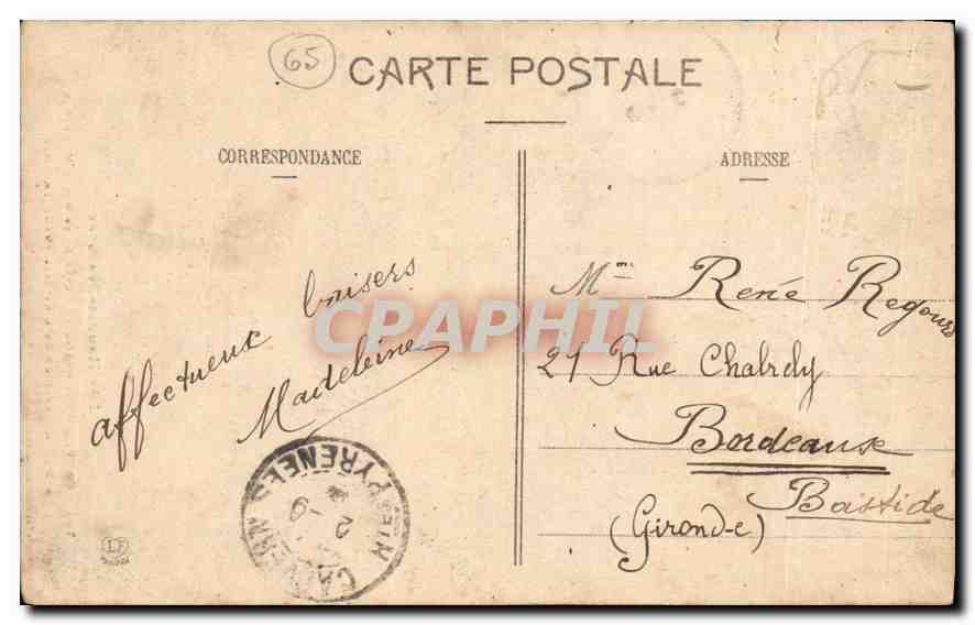 Capvern-les-Bains - Cascade de la Belle-Maunière — Les Hautes-Pyrénées, éditée par l'Éd. Labeuche & Cie, Toulouse — Reverso