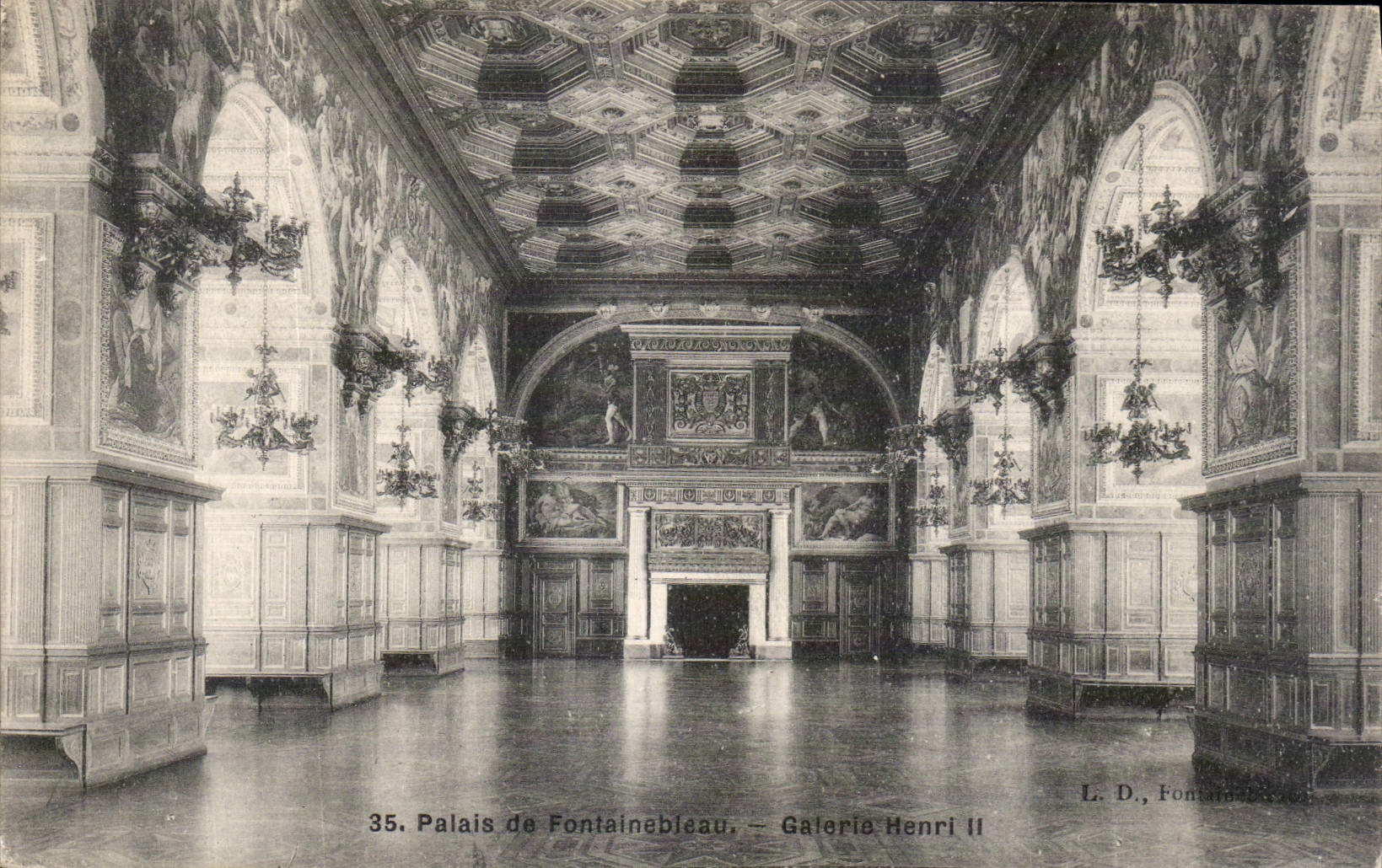 Schloss Fontainebleau — Galerie Henri II — L. D., Fontainebleau