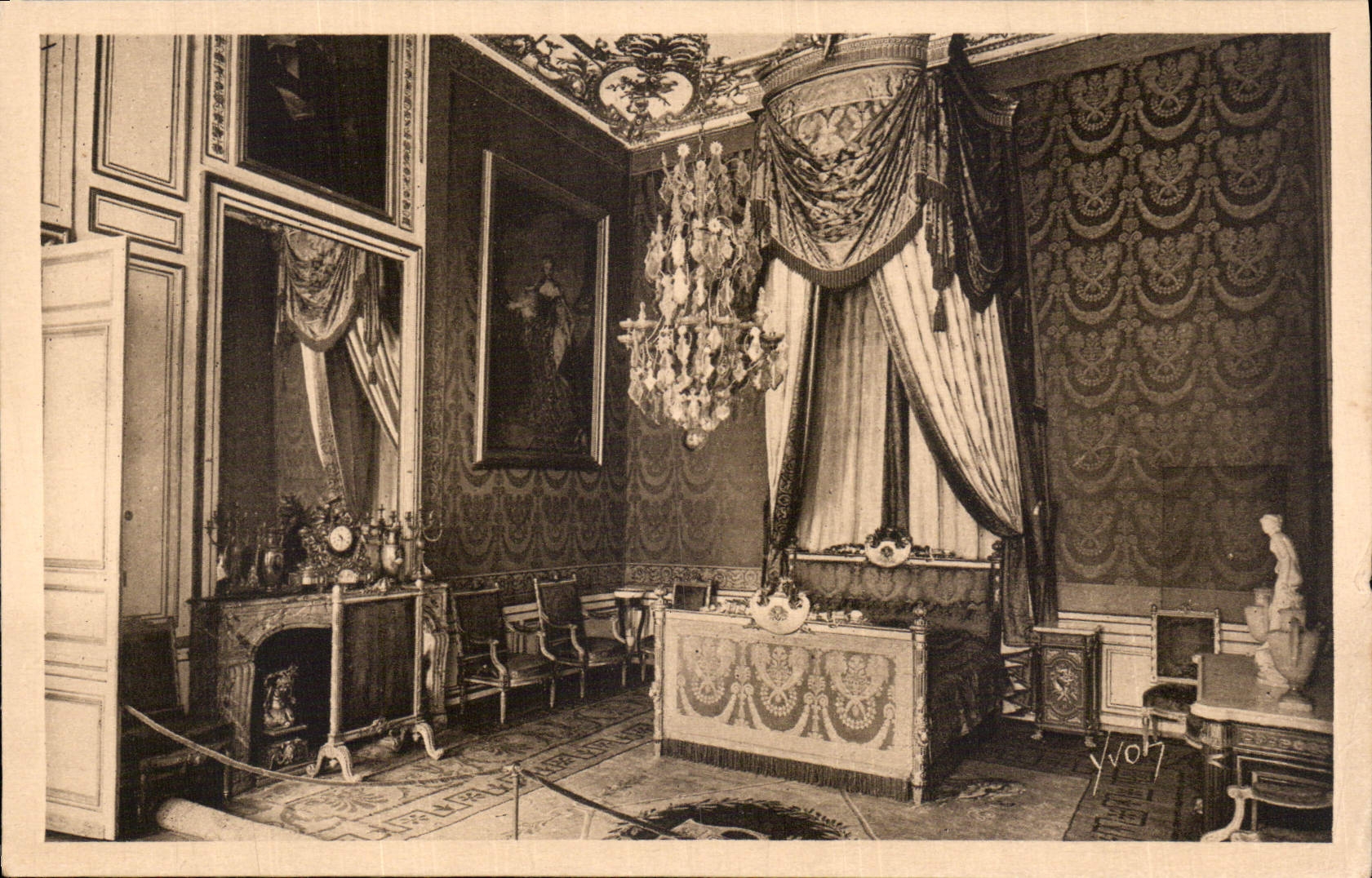 Kamer van de Hertog van Orléans — Paleis van Fontainebleau — Artistieke uitgave YVON, nr. 37
