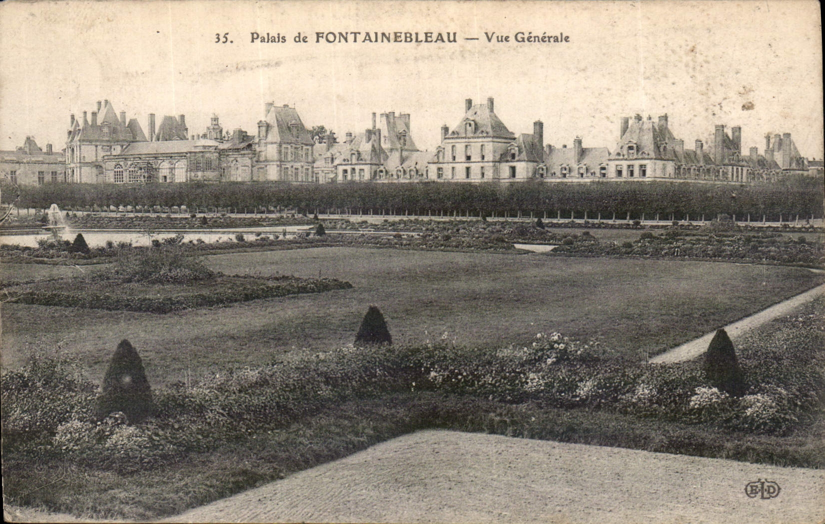 Palast von FONTAINEBLEAU — Allgemeine Ansicht — Verlag BPD, n°35