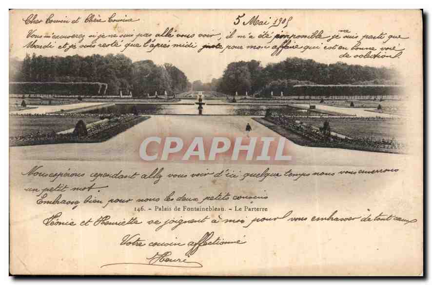 Schloss Fontainebleau — Der Parterre — Anonymer Verleger, Nr. 146