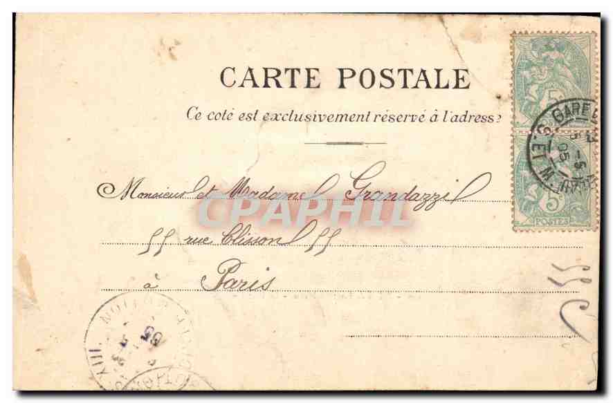 Schloss Fontainebleau — Der Parterre — Anonymer Verleger, Nr. 146 — Rückseite