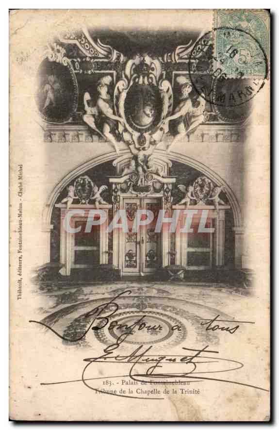 Palast von Fontainebleau — Tribune der Kapelle der Dreifaltigkeit — Thibault, Verleger, Fontainebleau-Meaux