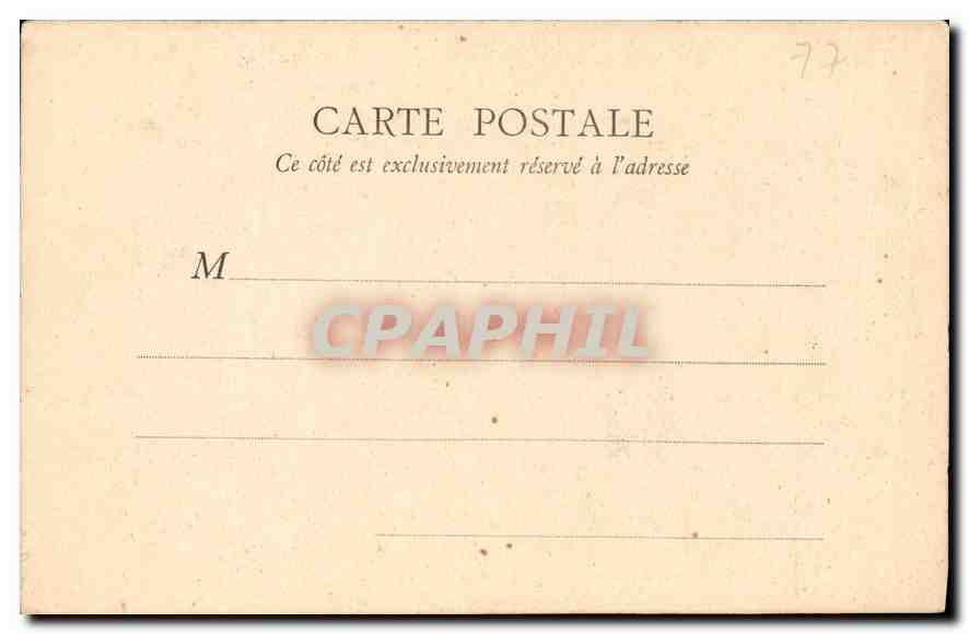 Fontainebleau — Salone di San Luigi — B. F., Parigi — Verso