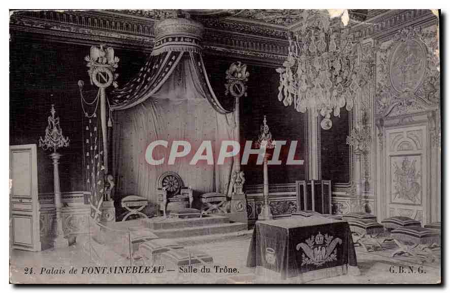 Schloss FONTAINEBLEAU — Thronsaal — G.B.N.G.