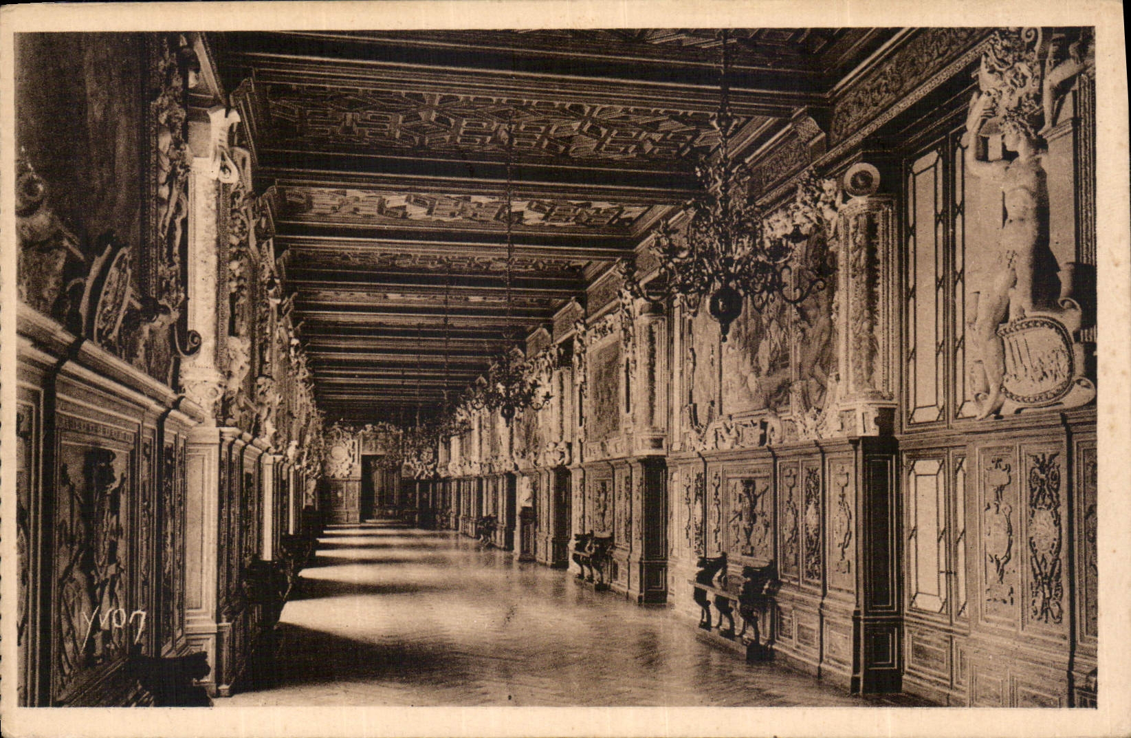 Galerie François Ier — Schloss Fontainebleau — Yvon, n°7