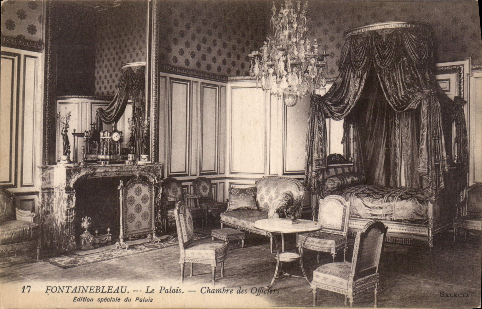 Fontainebleau — Das Schloss — Zimmer der Offiziere — Schloss-Ausgabe