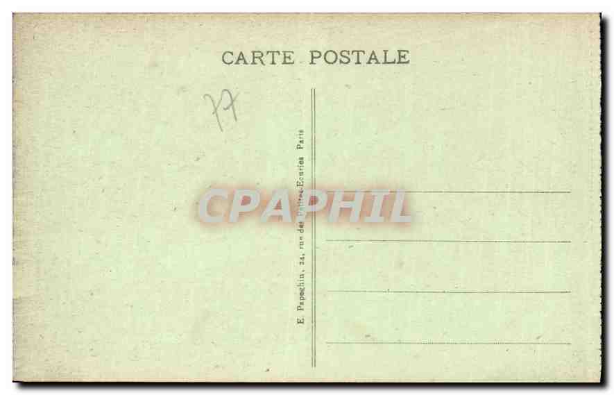 Palast von FONTAINEBLEAU - Appartements des Papstes - Zimmer der Dienstoffiziere — Rückseite