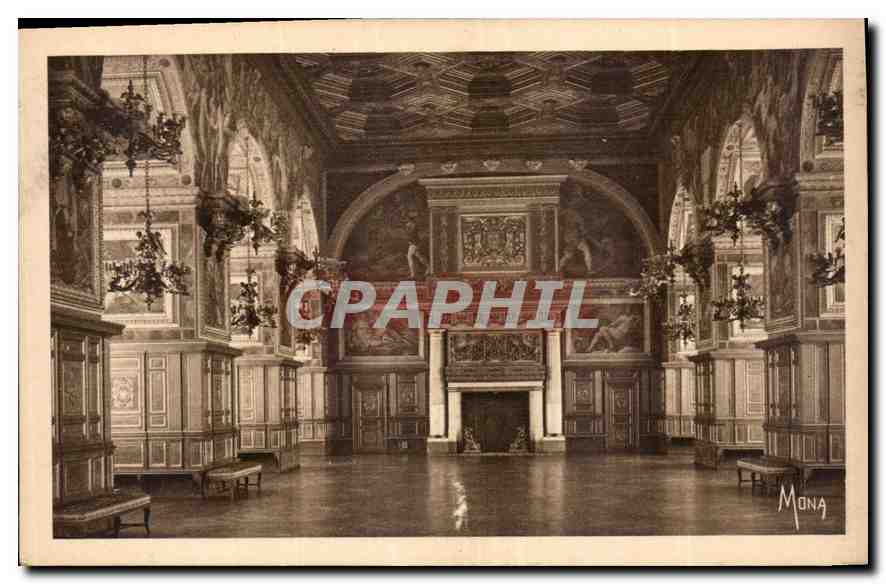 Salle de bal du Palais de Fontainebleau — Galerie Henri II — éditeur Mona, n° 505