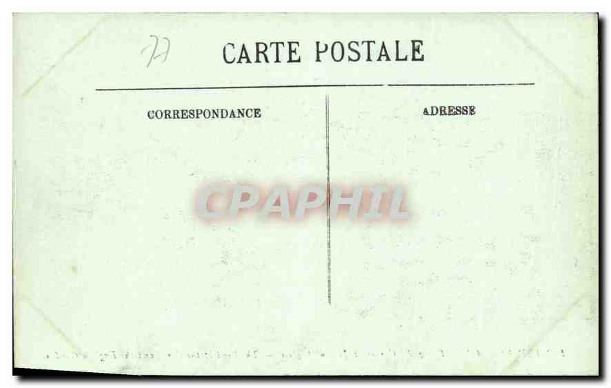 Fontainebleau — Laguna de las Carpas y Jardín Inglés — Editor no identificado, número de serie no visible — Reverso