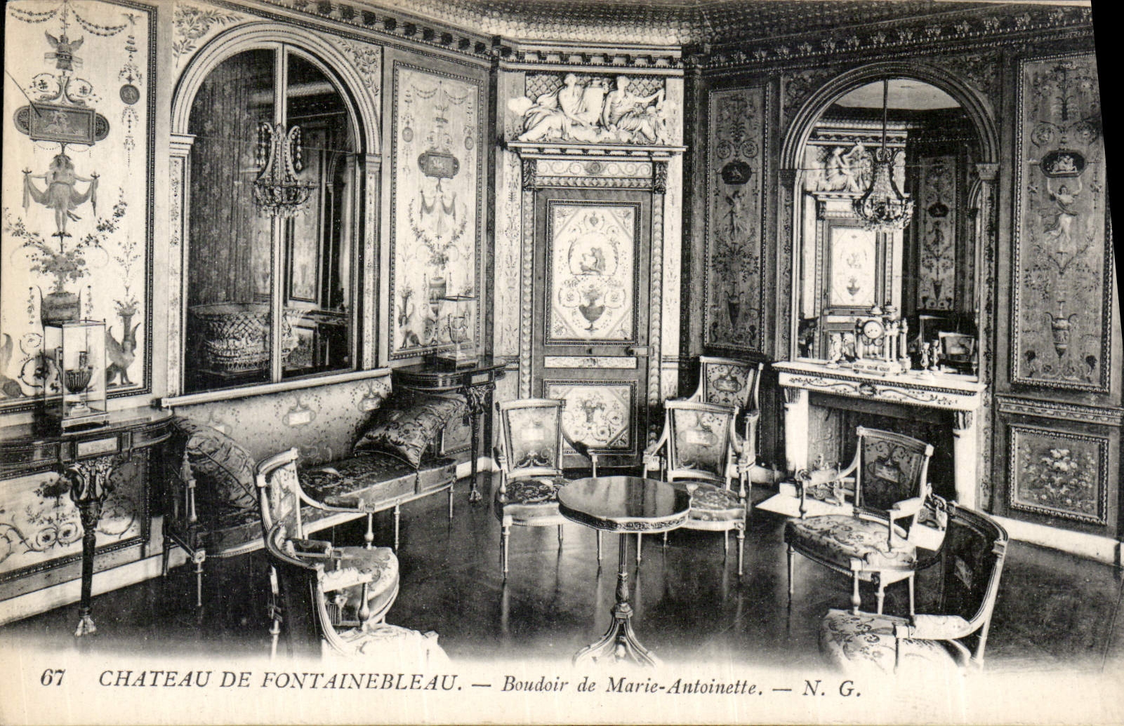 Fontainebleau Castle — Boudoir of Marie-Antoinette — N. G.