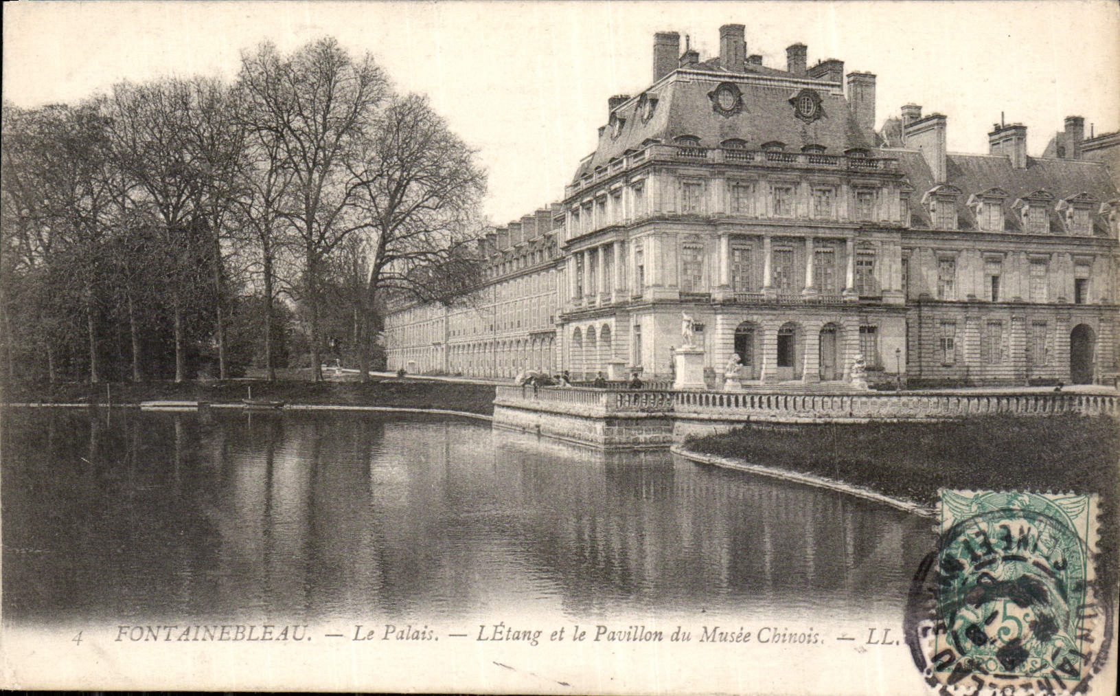 Fontainebleau — Il Palazzo, L'Étang e il Padiglione del Museo Cinese — LL
