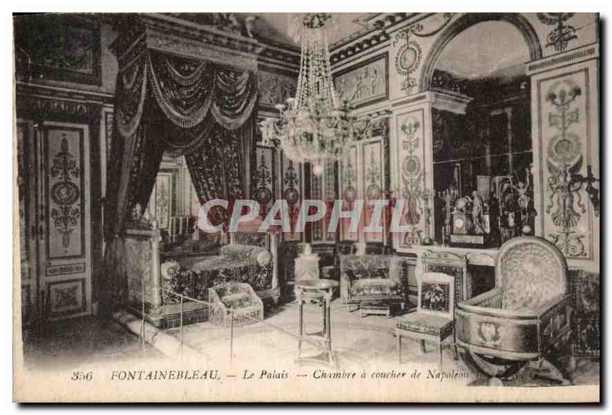 CPA Fontainebleau Le Palais Chambre a coucher de Napoleon 1er