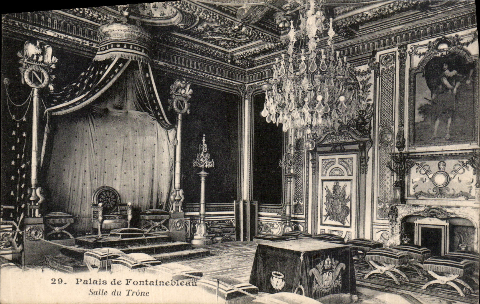 Palast von Fontainebleau — Thronsaal — Verlag unbekannt, Nr. 29