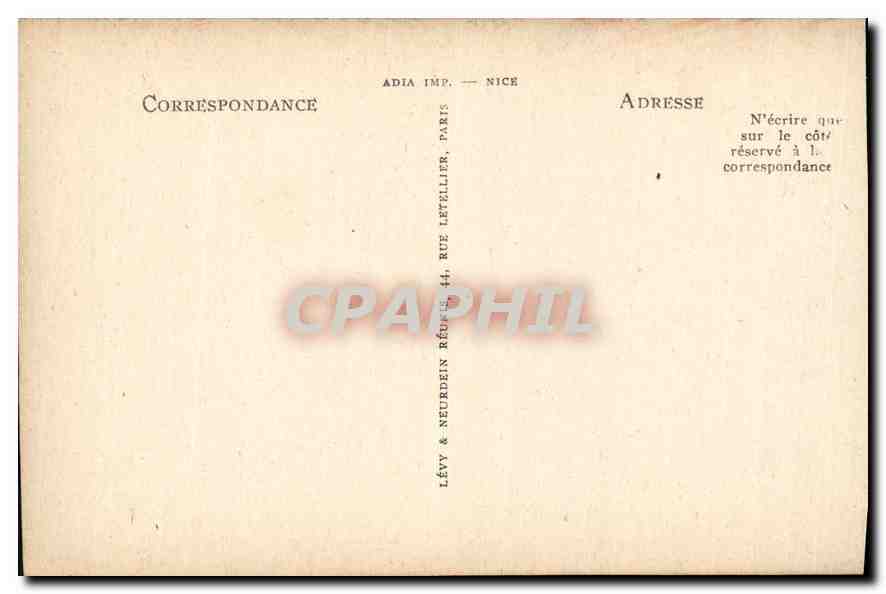 CPA Fontainebleau Le Palais Chambre a coucher de Napoleon I  — Verso
