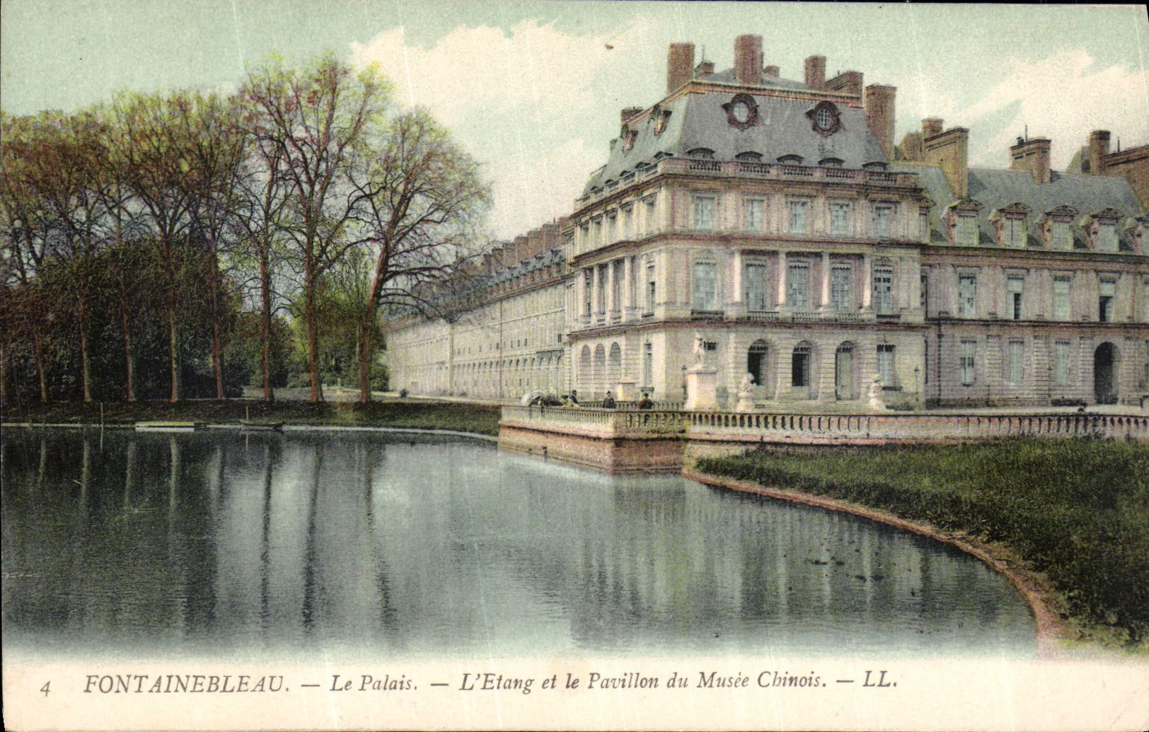 Fontainebleau — Il Palazzo — L'Etang e il Pavillon del Museo Cinese — LL. — N°4