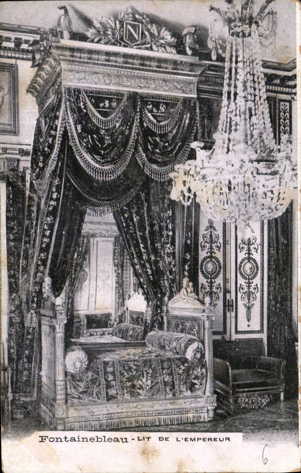 Fontainebleau - Letto dell'Imperatore — editore Sirey & Cie, n°6