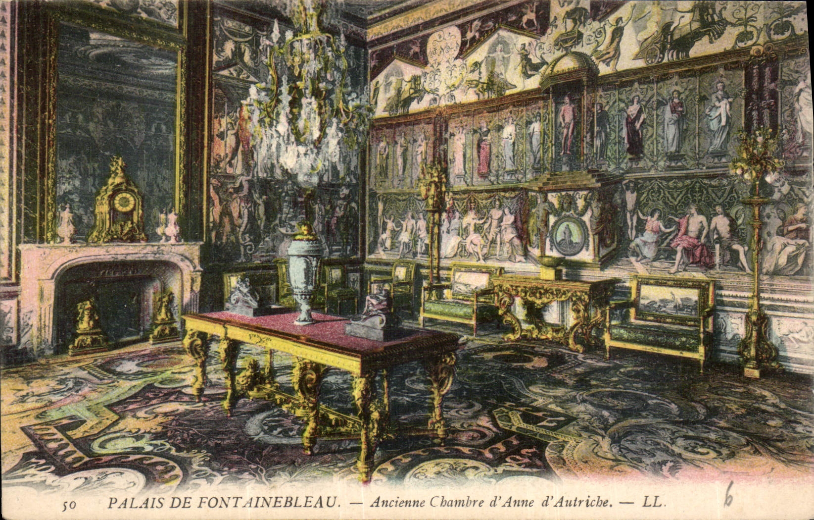 Palais de Fontainebleau — Ancienne Chambre d'Anne d'Autriche — LL. — n°50
