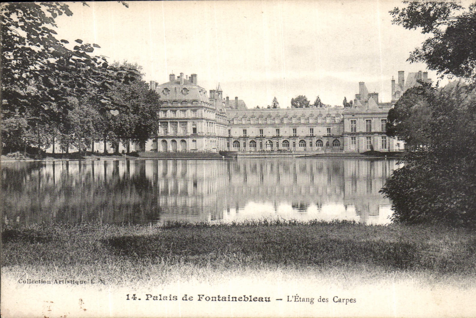 Schloss Fontainebleau — Der Karpfenteich — Collection Artistique L.M. n°14