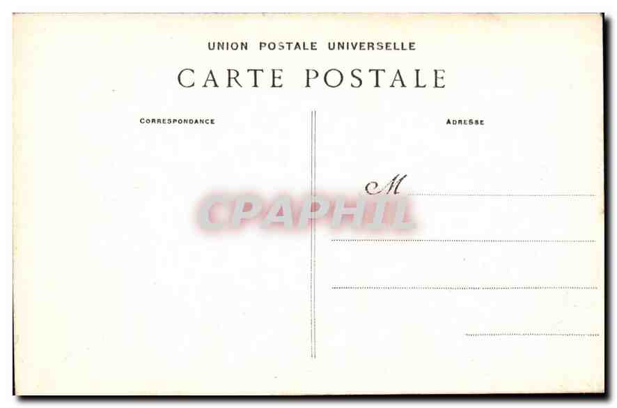 Schloss Fontainebleau — Der Karpfenteich — Collection Artistique L.M. n°14 — Rückseite