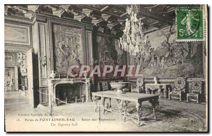 Palast von Fontainebleau — Saal der Teppiche — Sonderausgabe des Palastes