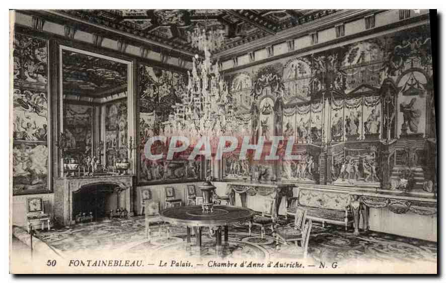 Fontainebleau — El Palacio — Habitación de Ana d'Auriche — N. G.