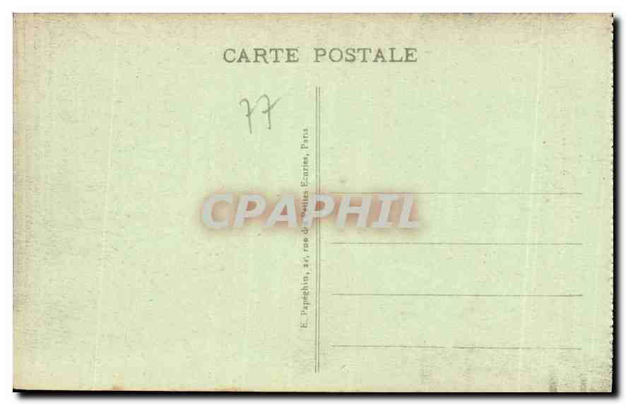 Palais de FONTAINEBLEAU — Salon de Musique — A. P. — Verso