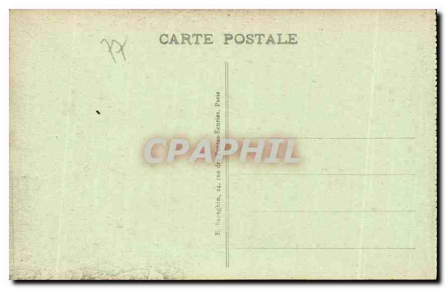 Palais de Fontainebleau — Appartements du Pape — Chambre à coucher — A. P. n°16 — Verso