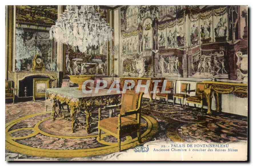 Alte Schlafkammer der Königinmütter — Schloss Fontainebleau — n°29