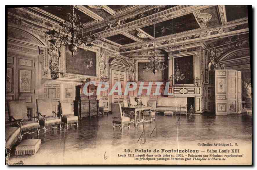 Palast von Fontainebleau — Salon Louis XIII — Künstlerische Sammlung 1. 14