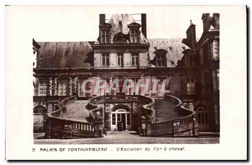 Palast von Fontainebleau — Die Eisenpferdestiege — Edition Palais du Louvre