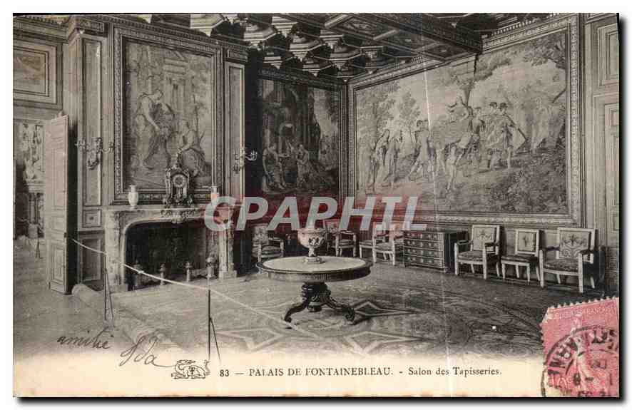 Palais de Fontainebleau — Salon des Tapisseries — éditeur Amihi Da, n°83