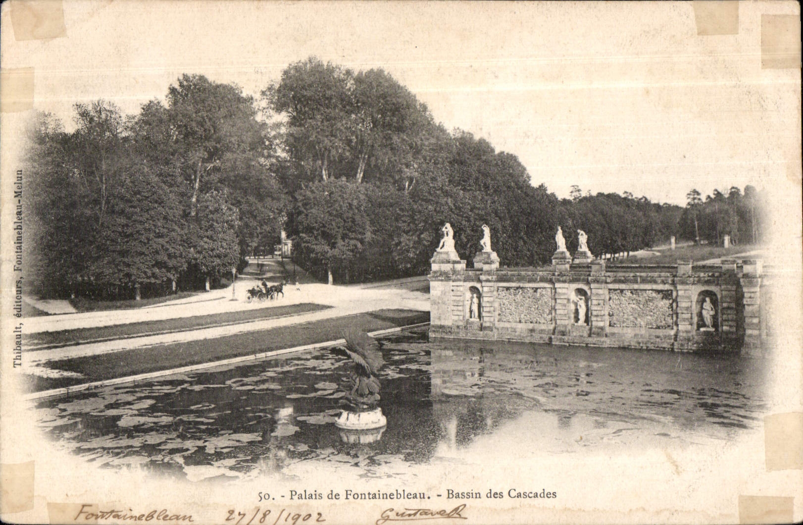 Palais de Fontainebleau — Bassin des Cascades — Thibault, éditeurs, Fontainebleau-Ménilun, n°50