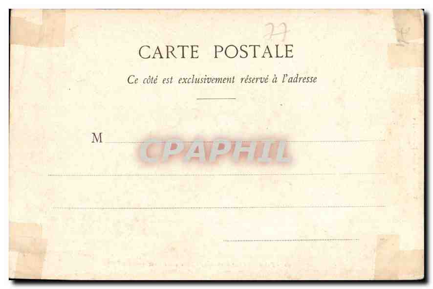 Palais de Fontainebleau — Bassin des Cascades — Thibault, éditeurs, Fontainebleau-Ménilun, n°50 — Rückseite