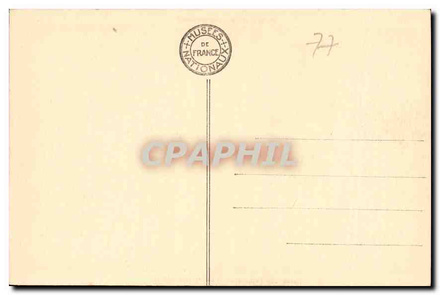 Palace of Fontainebleau — Tapestry Room — publisher A.L. n°9 — Back